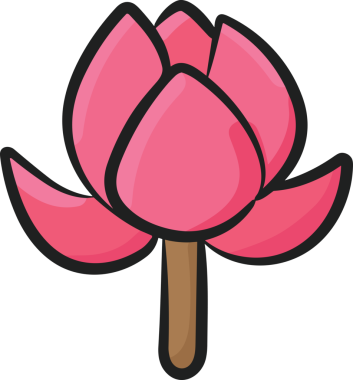 Çiçek simgesi PNG biçimi. Basit minimalist ve zarif tasarım. İlkbahar güzellik bahçesi çiçekleri, bitki örtüsü, romantik estetik süslemeler, dijital grafik, şeffaf arkaplan.