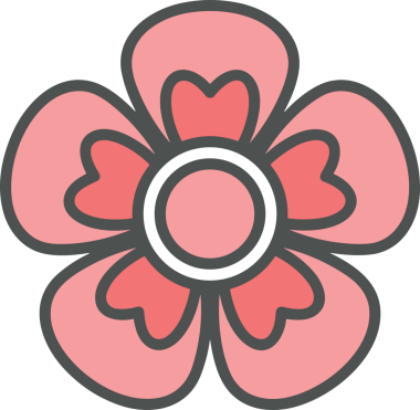 Çiçek simgesi PNG biçimi. Basit minimalist ve zarif tasarım. İlkbahar güzellik bahçesi çiçekleri, bitki örtüsü, romantik estetik süslemeler, dijital grafik, şeffaf arkaplan.