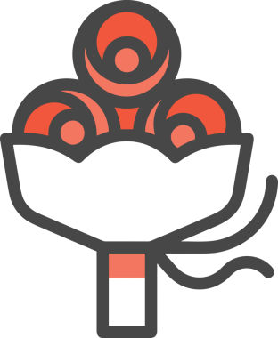 Çiçek simgesi PNG biçimi. Basit minimalist ve zarif tasarım. İlkbahar güzellik bahçesi çiçekleri, bitki örtüsü, romantik estetik süslemeler, dijital grafik, şeffaf arkaplan.