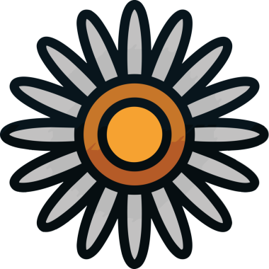 Çiçek simgesi PNG biçimi. Basit minimalist ve zarif tasarım. İlkbahar güzellik bahçesi çiçekleri, bitki örtüsü, romantik estetik süslemeler, dijital grafik, şeffaf arkaplan.