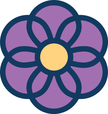 Çiçek simgesi PNG biçimi. Basit minimalist ve zarif tasarım. İlkbahar güzellik bahçesi çiçekleri, bitki örtüsü, romantik estetik süslemeler, dijital grafik, şeffaf arkaplan.