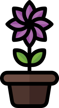 Çiçek simgesi PNG biçimi. Basit minimalist ve zarif tasarım. İlkbahar güzellik bahçesi çiçekleri, bitki örtüsü, romantik estetik süslemeler, dijital grafik, şeffaf arkaplan.