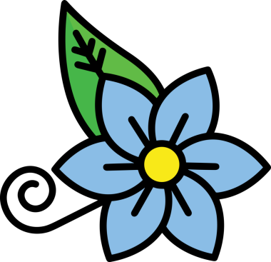 Çiçek simgesi PNG biçimi. Basit minimalist ve zarif tasarım. İlkbahar güzellik bahçesi çiçekleri, bitki örtüsü, romantik estetik süslemeler, dijital grafik, şeffaf arkaplan.