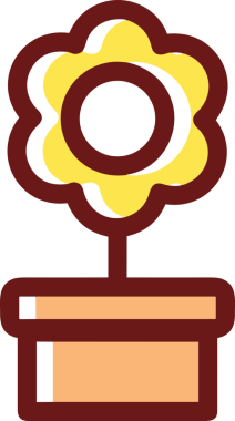 Çiçek simgesi PNG biçimi. Basit minimalist ve zarif tasarım. İlkbahar güzellik bahçesi çiçekleri, bitki örtüsü, romantik estetik süslemeler, dijital grafik, şeffaf arkaplan.