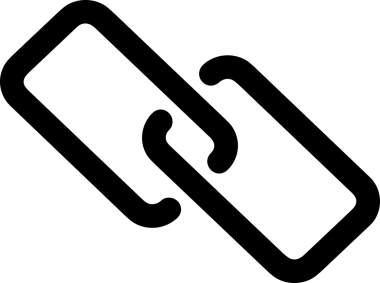 Zincir simgesi PNG biçimi basit siyah ve beyaz vektör illüstrasyonunda bağlantı birliği güvenlik ve gücünü temsil eden dijital tasarım kullanıcı arayüzü için mükemmel modern uygulama logosu minimal web ögesi