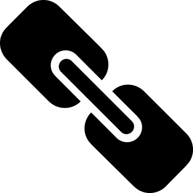 Zincir simgesi PNG biçimi basit siyah ve beyaz vektör illüstrasyonunda bağlantı birliği güvenlik ve gücünü temsil eden dijital tasarım kullanıcı arayüzü için mükemmel modern uygulama logosu minimal web ögesi