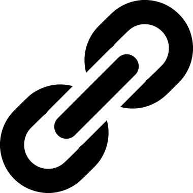 Zincir simgesi PNG biçimi basit siyah ve beyaz vektör illüstrasyonunda bağlantı birliği güvenlik ve gücünü temsil eden dijital tasarım kullanıcı arayüzü için mükemmel modern uygulama logosu minimal web ögesi