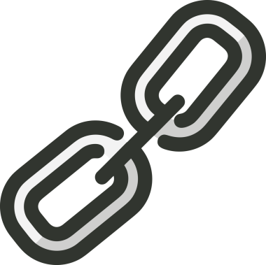 Zincir simgesi PNG biçimi basit siyah ve beyaz vektör illüstrasyonunda bağlantı birliği güvenlik ve gücünü temsil eden dijital tasarım kullanıcı arayüzü için mükemmel modern uygulama logosu minimal web ögesi