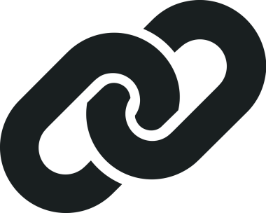 Zincir simgesi PNG biçimi basit siyah ve beyaz vektör illüstrasyonunda bağlantı birliği güvenlik ve gücünü temsil eden dijital tasarım kullanıcı arayüzü için mükemmel modern uygulama logosu minimal web ögesi