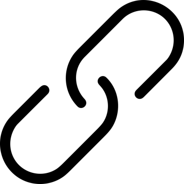 Zincir simgesi PNG biçimi basit siyah ve beyaz vektör illüstrasyonunda bağlantı birliği güvenlik ve gücünü temsil eden dijital tasarım kullanıcı arayüzü için mükemmel modern uygulama logosu minimal web ögesi