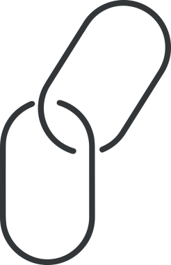 Zincir simgesi PNG biçimi basit siyah ve beyaz vektör illüstrasyonunda bağlantı birliği güvenlik ve gücünü temsil eden dijital tasarım kullanıcı arayüzü için mükemmel modern uygulama logosu minimal web ögesi