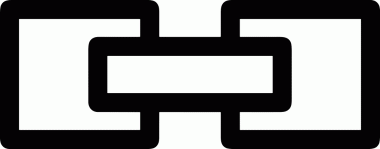 Zincir simgesi PNG biçimi basit siyah ve beyaz vektör illüstrasyonunda bağlantı birliği güvenlik ve gücünü temsil eden dijital tasarım kullanıcı arayüzü için mükemmel modern uygulama logosu minimal web ögesi