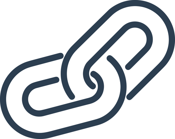 Zincir simgesi PNG biçimi basit siyah ve beyaz vektör illüstrasyonunda bağlantı birliği güvenlik ve gücünü temsil eden dijital tasarım kullanıcı arayüzü için mükemmel modern uygulama logosu minimal web ögesi