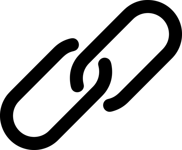 Zincir simgesi PNG biçimi basit siyah ve beyaz vektör illüstrasyonunda bağlantı birliği güvenlik ve gücünü temsil eden dijital tasarım kullanıcı arayüzü için mükemmel modern uygulama logosu minimal web ögesi