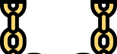 Zincir simgesi PNG biçimi basit siyah ve beyaz vektör illüstrasyonunda bağlantı birliği güvenlik ve gücünü temsil eden dijital tasarım kullanıcı arayüzü için mükemmel modern uygulama logosu minimal web ögesi