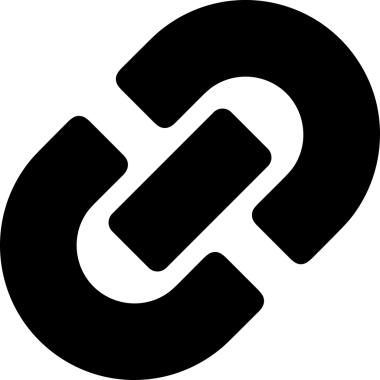 Zincir simgesi PNG biçimi basit siyah ve beyaz vektör illüstrasyonunda bağlantı birliği güvenlik ve gücünü temsil eden dijital tasarım kullanıcı arayüzü için mükemmel modern uygulama logosu minimal web ögesi