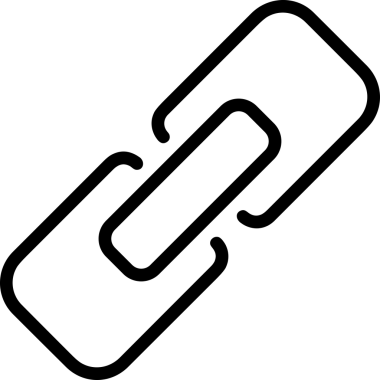 Zincir simgesi PNG biçimi basit siyah ve beyaz vektör illüstrasyonunda bağlantı birliği güvenlik ve gücünü temsil eden dijital tasarım kullanıcı arayüzü için mükemmel modern uygulama logosu minimal web ögesi