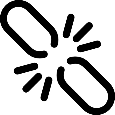 Zincir simgesi PNG biçimi basit siyah ve beyaz vektör illüstrasyonunda bağlantı birliği güvenlik ve gücünü temsil eden dijital tasarım kullanıcı arayüzü için mükemmel modern uygulama logosu minimal web ögesi