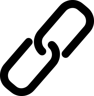 Zincir simgesi PNG biçimi basit siyah ve beyaz vektör illüstrasyonunda bağlantı birliği güvenlik ve gücünü temsil eden dijital tasarım kullanıcı arayüzü için mükemmel modern uygulama logosu minimal web ögesi