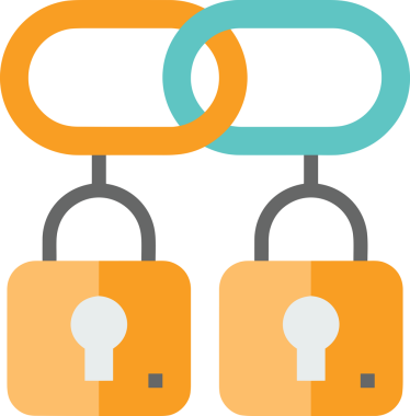 Zincir simgesi PNG biçimi basit siyah ve beyaz vektör illüstrasyonunda bağlantı birliği güvenlik ve gücünü temsil eden dijital tasarım kullanıcı arayüzü için mükemmel modern uygulama logosu minimal web ögesi