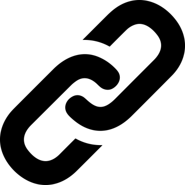 Zincir simgesi PNG biçimi basit siyah ve beyaz vektör illüstrasyonunda bağlantı birliği güvenlik ve gücünü temsil eden dijital tasarım kullanıcı arayüzü için mükemmel modern uygulama logosu minimal web ögesi