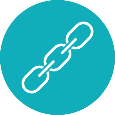 Zincir simgesi PNG biçimi basit siyah ve beyaz vektör illüstrasyonunda bağlantı birliği güvenlik ve gücünü temsil eden dijital tasarım kullanıcı arayüzü için mükemmel modern uygulama logosu minimal web ögesi