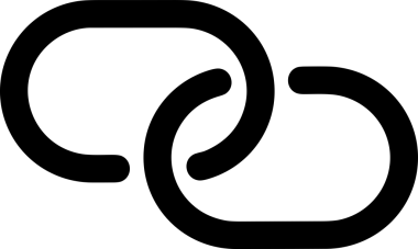 Zincir simgesi PNG biçimi basit siyah ve beyaz vektör illüstrasyonunda bağlantı birliği güvenlik ve gücünü temsil eden dijital tasarım kullanıcı arayüzü için mükemmel modern uygulama logosu minimal web ögesi