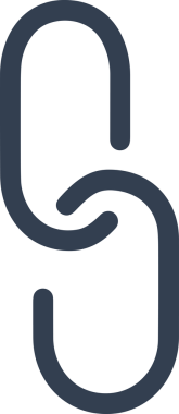 Zincir simgesi PNG biçimi basit siyah ve beyaz vektör illüstrasyonunda bağlantı birliği güvenlik ve gücünü temsil eden dijital tasarım kullanıcı arayüzü için mükemmel modern uygulama logosu minimal web ögesi