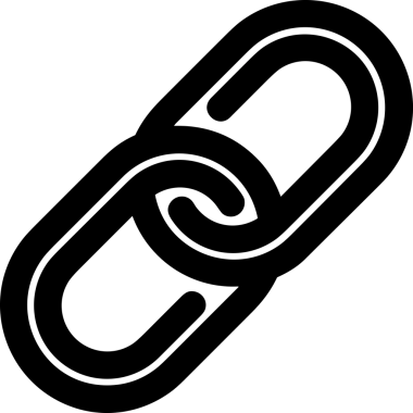 Zincir simgesi PNG biçimi basit siyah ve beyaz vektör illüstrasyonunda bağlantı birliği güvenlik ve gücünü temsil eden dijital tasarım kullanıcı arayüzü için mükemmel modern uygulama logosu minimal web ögesi