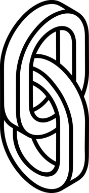 Zincir simgesi PNG biçimi basit siyah ve beyaz vektör illüstrasyonunda bağlantı birliği güvenlik ve gücünü temsil eden dijital tasarım kullanıcı arayüzü için mükemmel modern uygulama logosu minimal web ögesi