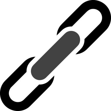 Zincir simgesi PNG biçimi basit siyah ve beyaz vektör illüstrasyonunda bağlantı birliği güvenlik ve gücünü temsil eden dijital tasarım kullanıcı arayüzü için mükemmel modern uygulama logosu minimal web ögesi