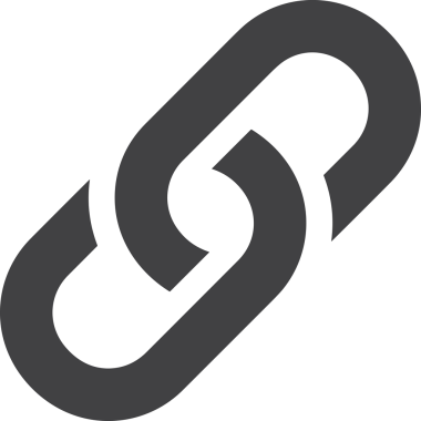 Zincir simgesi PNG biçimi basit siyah ve beyaz vektör illüstrasyonunda bağlantı birliği güvenlik ve gücünü temsil eden dijital tasarım kullanıcı arayüzü için mükemmel modern uygulama logosu minimal web ögesi