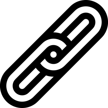 Zincir simgesi PNG biçimi basit siyah ve beyaz vektör illüstrasyonunda bağlantı birliği güvenlik ve gücünü temsil eden dijital tasarım kullanıcı arayüzü için mükemmel modern uygulama logosu minimal web ögesi