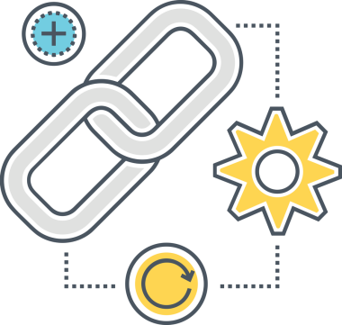 Zincir simgesi PNG biçimi basit siyah ve beyaz vektör illüstrasyonunda bağlantı birliği güvenlik ve gücünü temsil eden dijital tasarım kullanıcı arayüzü için mükemmel modern uygulama logosu minimal web ögesi