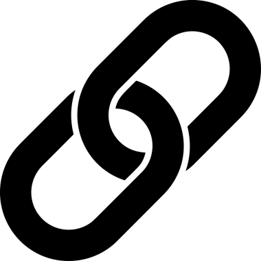 Zincir simgesi PNG biçimi basit siyah ve beyaz vektör illüstrasyonunda bağlantı birliği güvenlik ve gücünü temsil eden dijital tasarım kullanıcı arayüzü için mükemmel modern uygulama logosu minimal web ögesi