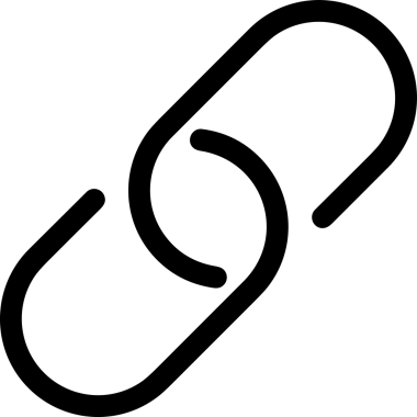 Zincir simgesi PNG biçimi basit siyah ve beyaz vektör illüstrasyonunda bağlantı birliği güvenlik ve gücünü temsil eden dijital tasarım kullanıcı arayüzü için mükemmel modern uygulama logosu minimal web ögesi