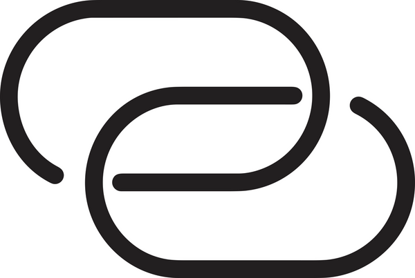 Zincir simgesi PNG biçimi basit siyah ve beyaz vektör illüstrasyonunda bağlantı birliği güvenlik ve gücünü temsil eden dijital tasarım kullanıcı arayüzü için mükemmel modern uygulama logosu minimal web ögesi