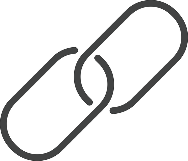 Zincir simgesi PNG biçimi basit siyah ve beyaz vektör illüstrasyonunda bağlantı birliği güvenlik ve gücünü temsil eden dijital tasarım kullanıcı arayüzü için mükemmel modern uygulama logosu minimal web ögesi