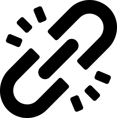 Zincir simgesi PNG biçimi basit siyah ve beyaz vektör illüstrasyonunda bağlantı birliği güvenlik ve gücünü temsil eden dijital tasarım kullanıcı arayüzü için mükemmel modern uygulama logosu minimal web ögesi