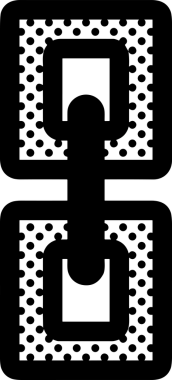 Zincir simgesi PNG biçimi basit siyah ve beyaz vektör illüstrasyonunda bağlantı birliği güvenlik ve gücünü temsil eden dijital tasarım kullanıcı arayüzü için mükemmel modern uygulama logosu minimal web ögesi