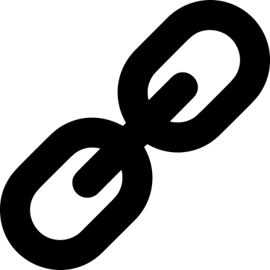 Zincir simgesi PNG biçimi basit siyah ve beyaz vektör illüstrasyonunda bağlantı birliği güvenlik ve gücünü temsil eden dijital tasarım kullanıcı arayüzü için mükemmel modern uygulama logosu minimal web ögesi