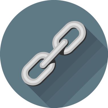 Zincir simgesi PNG biçimi basit siyah ve beyaz vektör illüstrasyonunda bağlantı birliği güvenlik ve gücünü temsil eden dijital tasarım kullanıcı arayüzü için mükemmel modern uygulama logosu minimal web ögesi