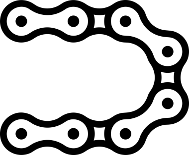 Zincir simgesi PNG biçimi basit siyah ve beyaz vektör illüstrasyonunda bağlantı birliği güvenlik ve gücünü temsil eden dijital tasarım kullanıcı arayüzü için mükemmel modern uygulama logosu minimal web ögesi