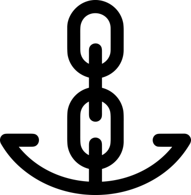 Zincir simgesi PNG biçimi basit siyah ve beyaz vektör illüstrasyonunda bağlantı birliği güvenlik ve gücünü temsil eden dijital tasarım kullanıcı arayüzü için mükemmel modern uygulama logosu minimal web ögesi