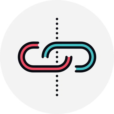 Zincir simgesi PNG biçimi basit siyah ve beyaz vektör illüstrasyonunda bağlantı birliği güvenlik ve gücünü temsil eden dijital tasarım kullanıcı arayüzü için mükemmel modern uygulama logosu minimal web ögesi