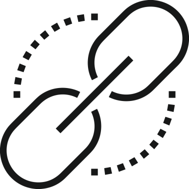 Zincir simgesi PNG biçimi basit siyah ve beyaz vektör illüstrasyonunda bağlantı birliği güvenlik ve gücünü temsil eden dijital tasarım kullanıcı arayüzü için mükemmel modern uygulama logosu minimal web ögesi