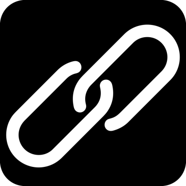 Zincir simgesi PNG biçimi basit siyah ve beyaz vektör illüstrasyonunda bağlantı birliği güvenlik ve gücünü temsil eden dijital tasarım kullanıcı arayüzü için mükemmel modern uygulama logosu minimal web ögesi