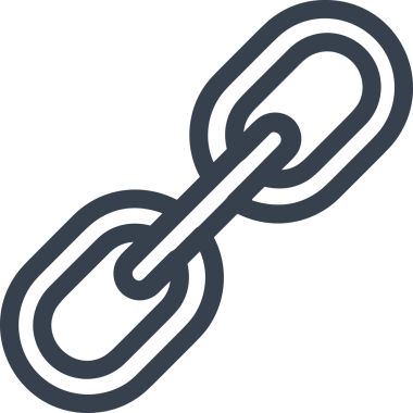 Zincir simgesi PNG biçimi basit siyah ve beyaz vektör illüstrasyonunda bağlantı birliği güvenlik ve gücünü temsil eden dijital tasarım kullanıcı arayüzü için mükemmel modern uygulama logosu minimal web ögesi