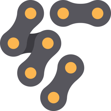 Zincir simgesi PNG biçimi basit siyah ve beyaz vektör illüstrasyonunda bağlantı birliği güvenlik ve gücünü temsil eden dijital tasarım kullanıcı arayüzü için mükemmel modern uygulama logosu minimal web ögesi