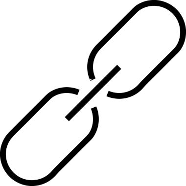 Zincir simgesi PNG biçimi basit siyah ve beyaz vektör illüstrasyonunda bağlantı birliği güvenlik ve gücünü temsil eden dijital tasarım kullanıcı arayüzü için mükemmel modern uygulama logosu minimal web ögesi